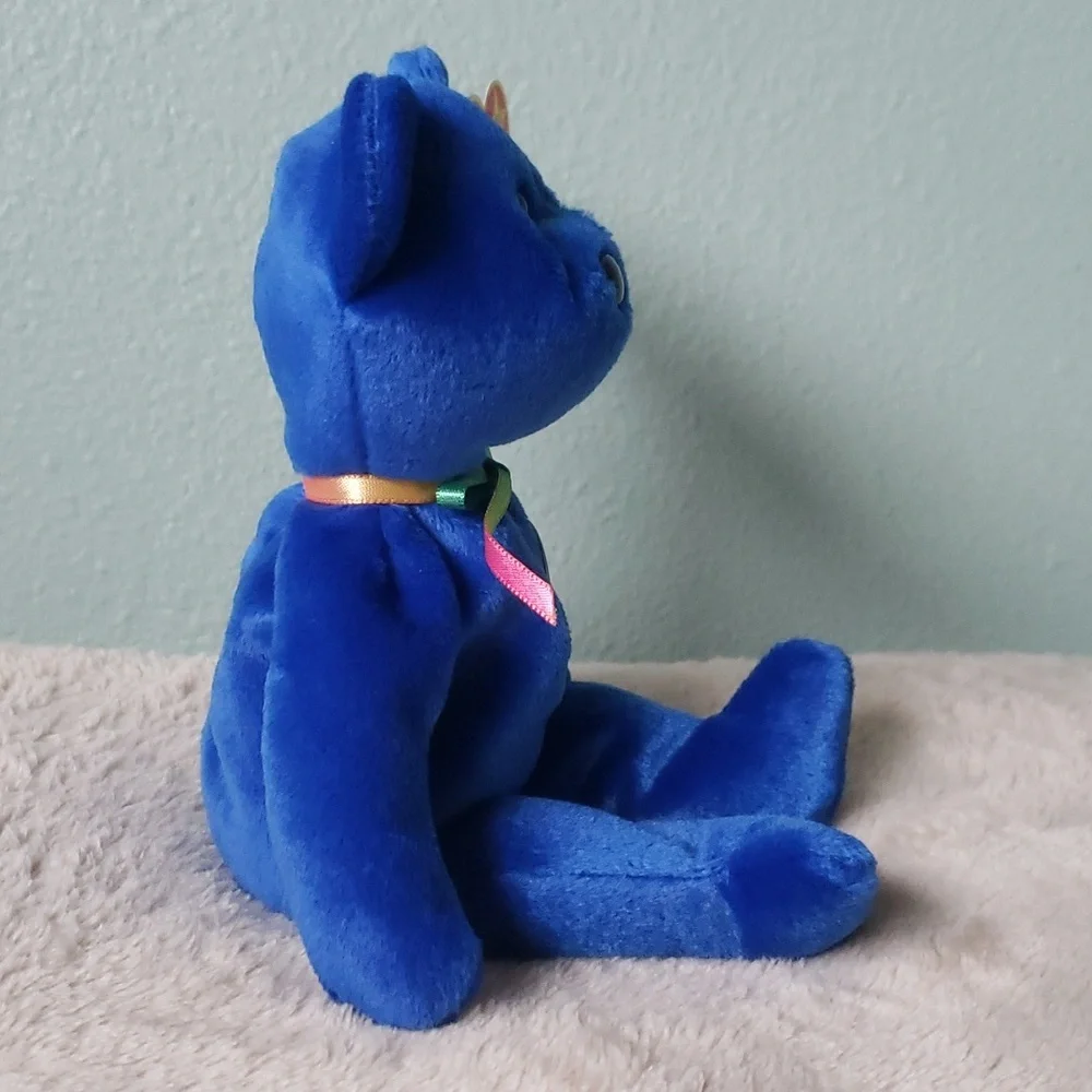 Clubby 🐻 1st Ty Collectors Club Beanie Baby 🐻 Royal Blue Bear 🐻 NWT - Picture 11 of 12